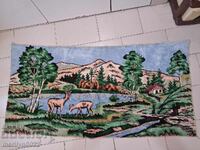Covor vechi de perete de pluș, covor, panou, poză covor