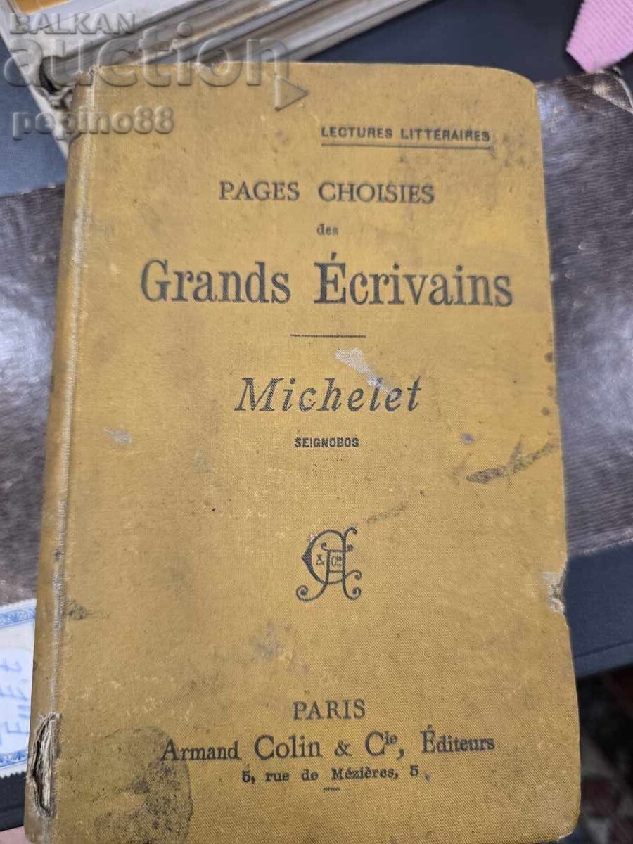 1897 Selected Pages from Great Writers, Michelet