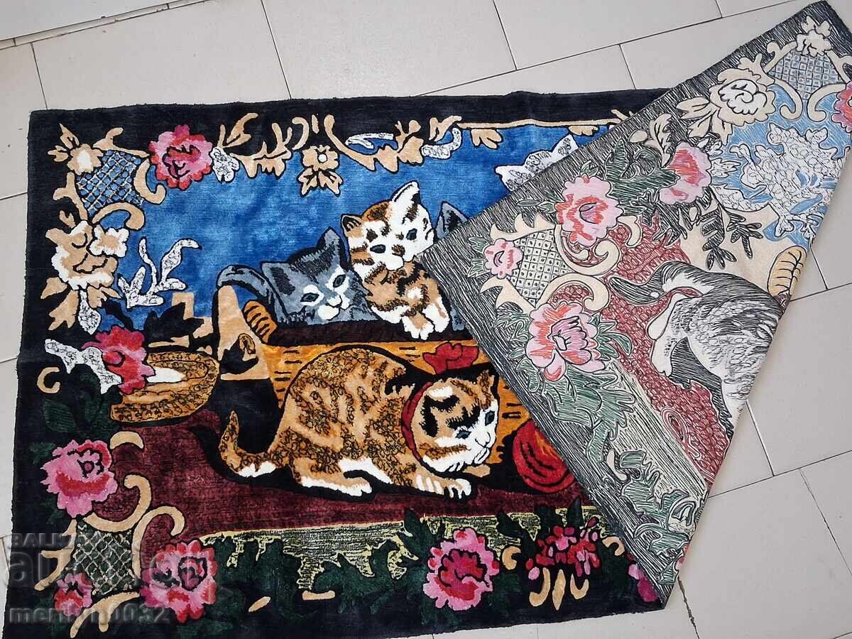 Licitație Covor vechi de perete de pluș, covor, panou, poză covor