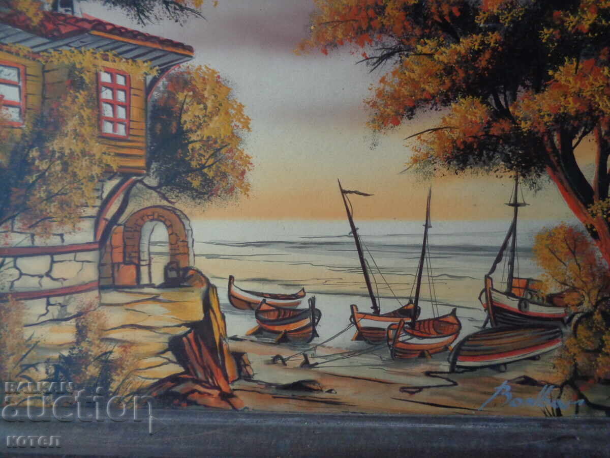Vând tablou „Peisaj marin” – autor Bonchev - 5