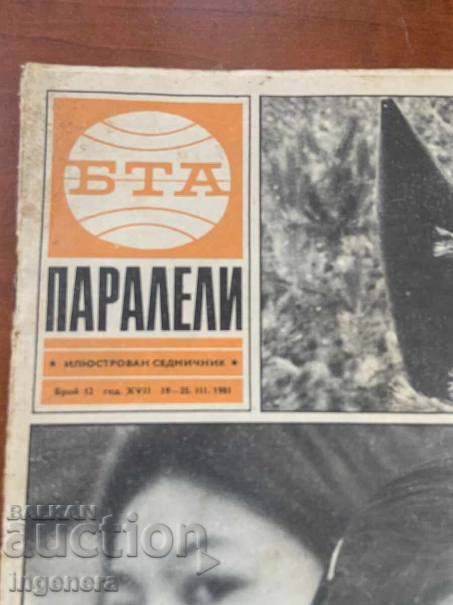 REVISTA "BTA PARALELI" NR. 12/1981 cu preț € 1.60 | 3.13 BGN