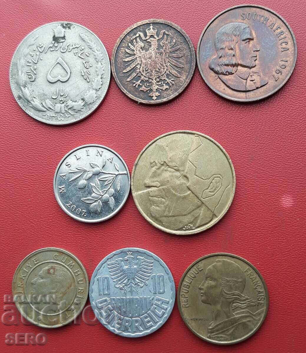 Μικτή παρτίδα 8 νομισμάτων με τιμή € 0.51 | 1.00 BGN