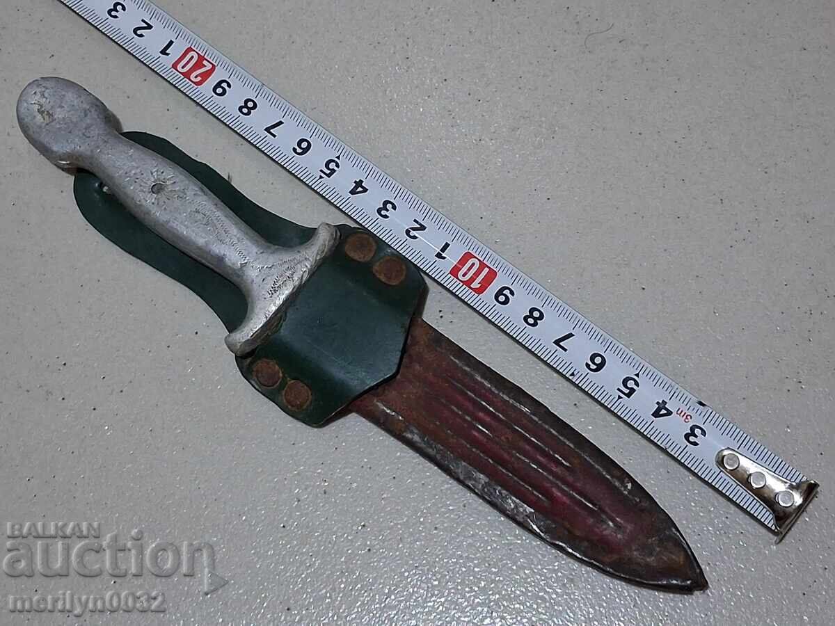 Veche camă de burlac cu teacă lamă cuțit - 6