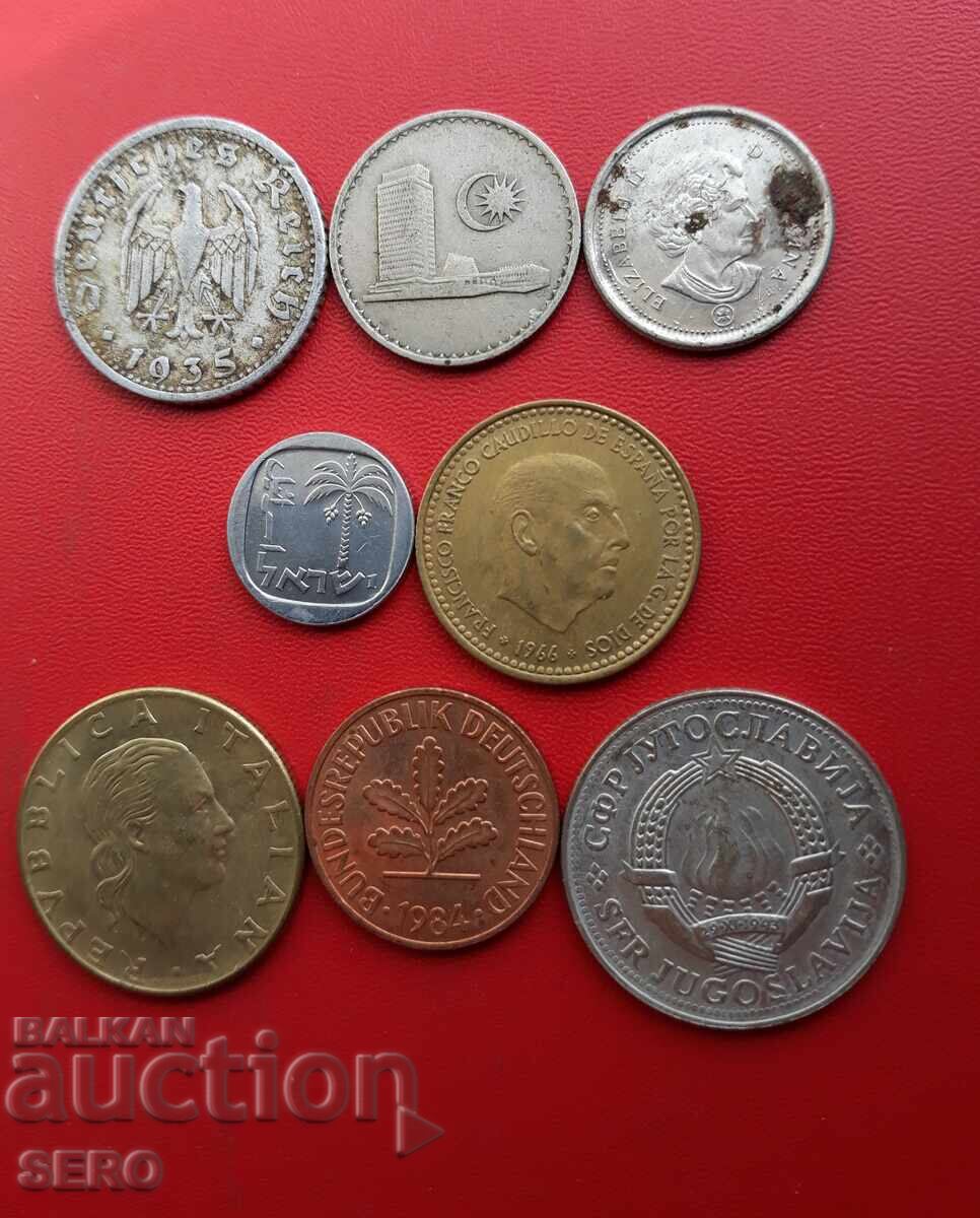 Смесен лот от 8 монети с цена € 0.51 | 1.00 лв.