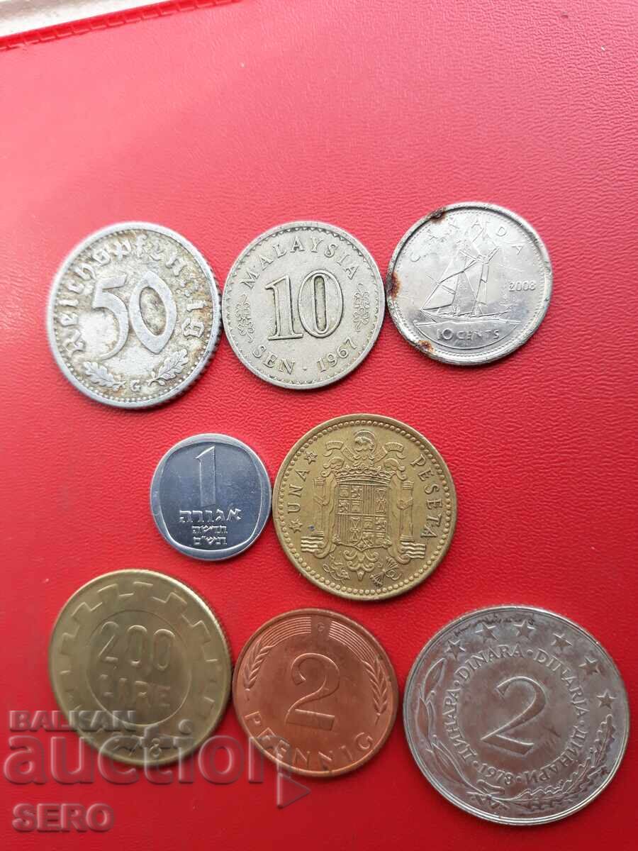 Смесен лот от 8 монети