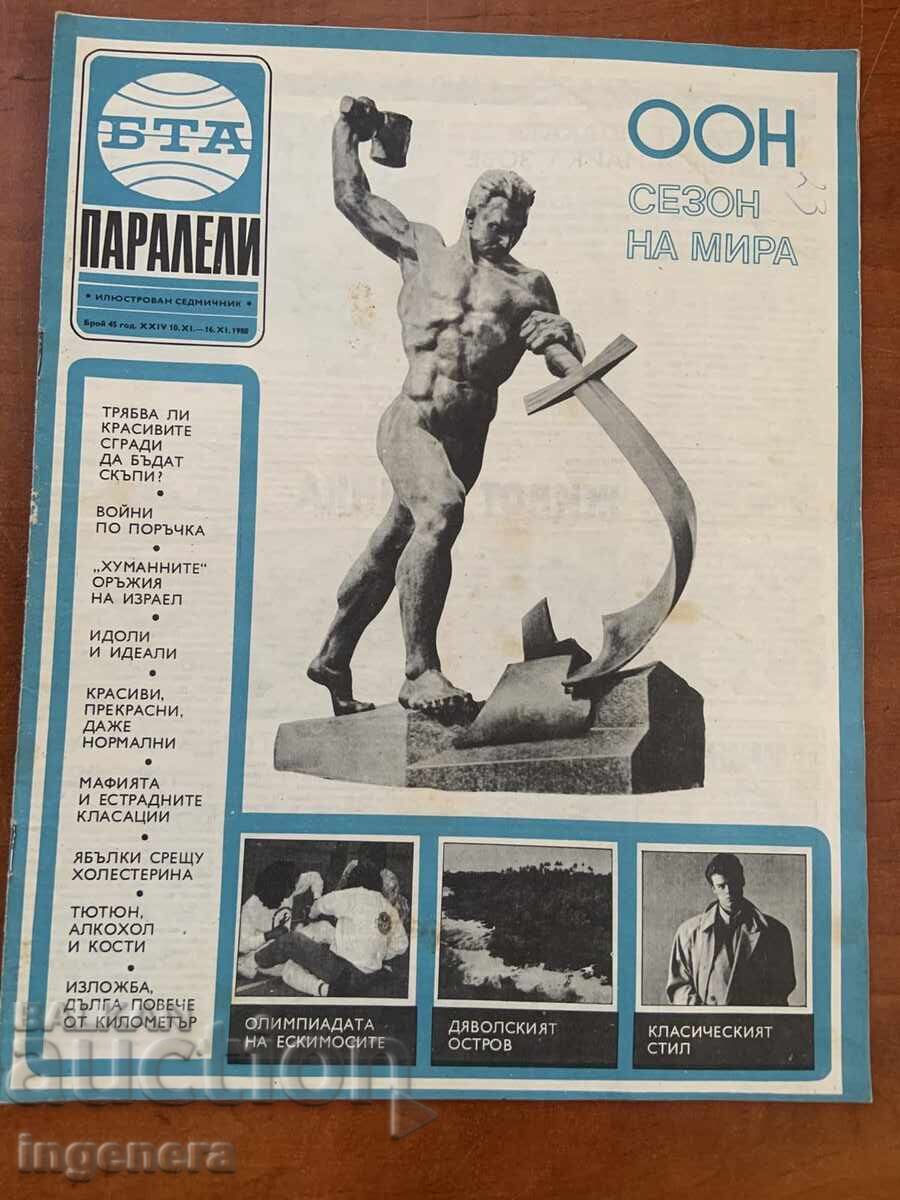 PERIODICHNO IZDANIE "BTA PARALELI" BR. 45/1988