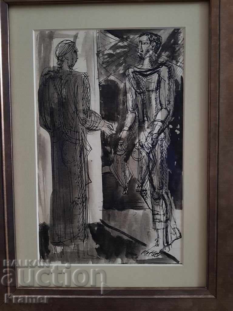 Atanas Yaranov Întâmpinare Proiect pentru pictură în ulei anii 1970 cu preț € 480.00 | 938.80 BGN Atanas Yaranov Întâmpinare Proiect pentru pictură în ulei anii 1970 cu preț € 480.00 | 938.80 BGN
