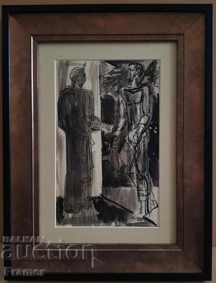 Atanas Yaranov Întâmpinare Proiect pentru pictură în ulei anii 1970 Atanas Yaranov Întâmpinare Proiect pentru pictură în ulei anii 1970