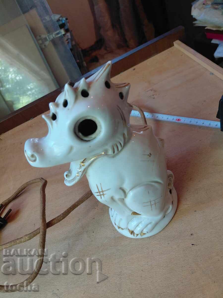 Licitație Lampă veche nr. 15, porțelan, funcțională