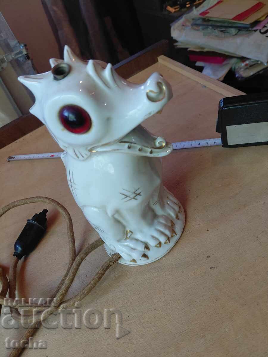 Lampă veche nr. 15, porțelan, funcțională