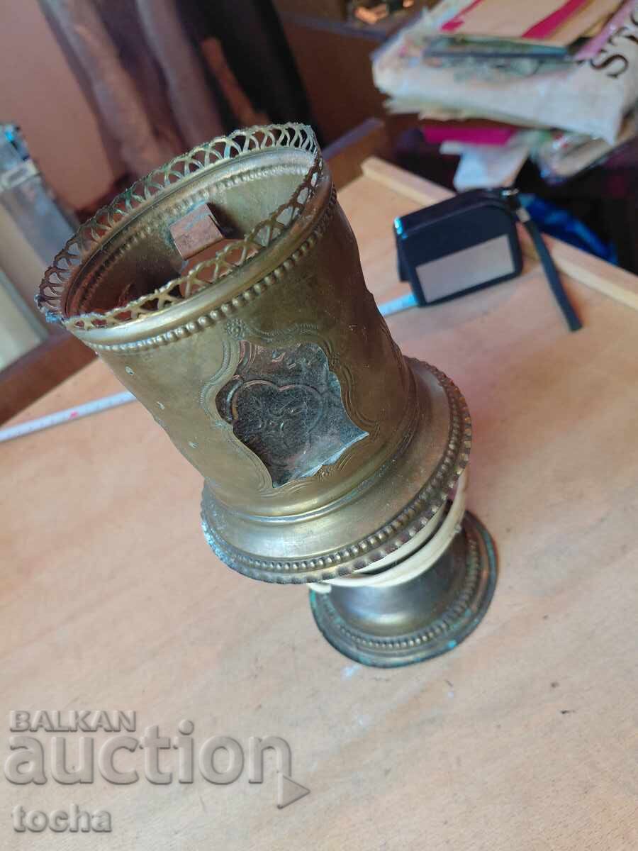 Lampă veche nr. 16, alamă/bronz
