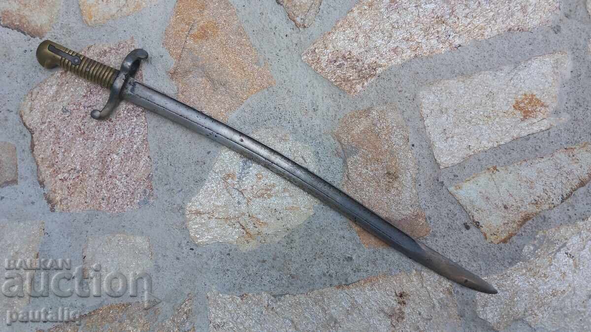 BAIONETĂ FRANCEZĂ M 1842 - RARĂ - 5 BAIONETĂ FRANCEZĂ M 1842 - RARĂ - 5