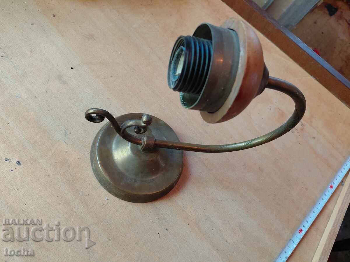 Lampă veche din secolul al XIX-lea, alamă/bronz - 6