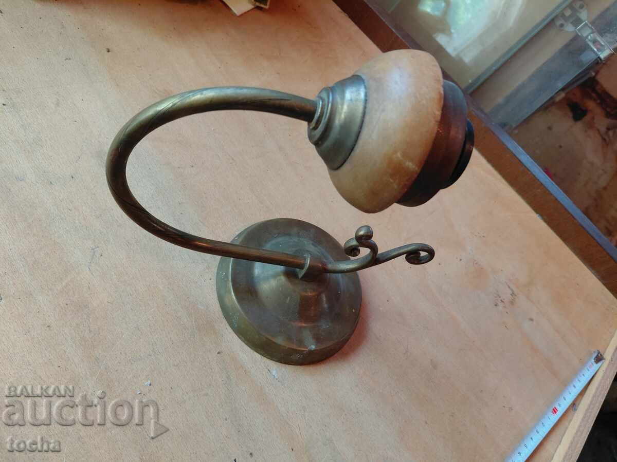 Lampă veche din secolul al XIX-lea, alamă/bronz - 7