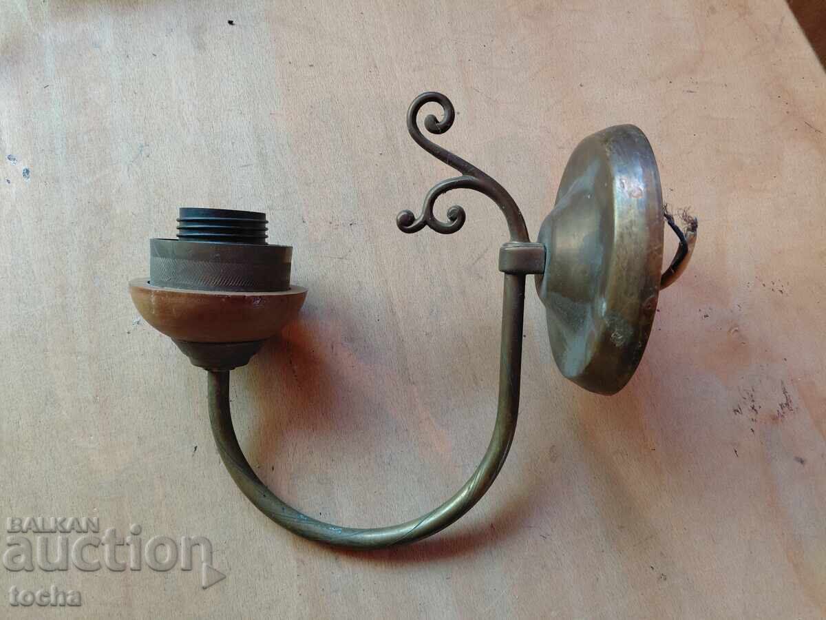 Lampă veche din secolul al XIX-lea, alamă/bronz