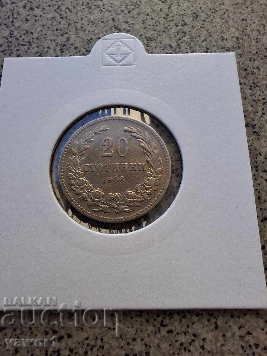 20 stotinki 1906 BULGARIA