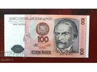 Peru 100 Inti 1988 UNC