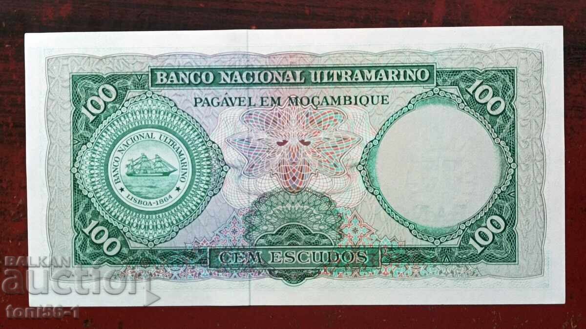 Mozambic - 100 escudos portughezi 1961 UNC cu preț € 1.00 | 1.96 BGN Mozambic - 100 escudos portughezi 1961 UNC cu preț € 1.00 | 1.96 BGN
