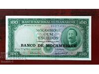 Mozambic - 100 escudos portughezi 1961 UNC