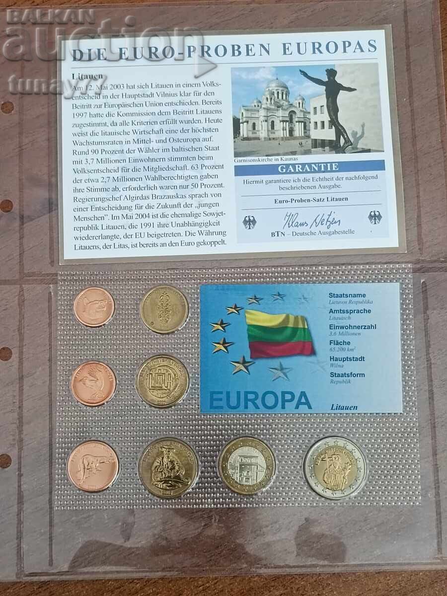 σετ με λεγόμενα «ευρώ-δοκίμια» (Euro-Proben / Euro patterns) σετ με λεγόμενα «ευρώ-δοκίμια» (Euro-Proben / Euro patterns)