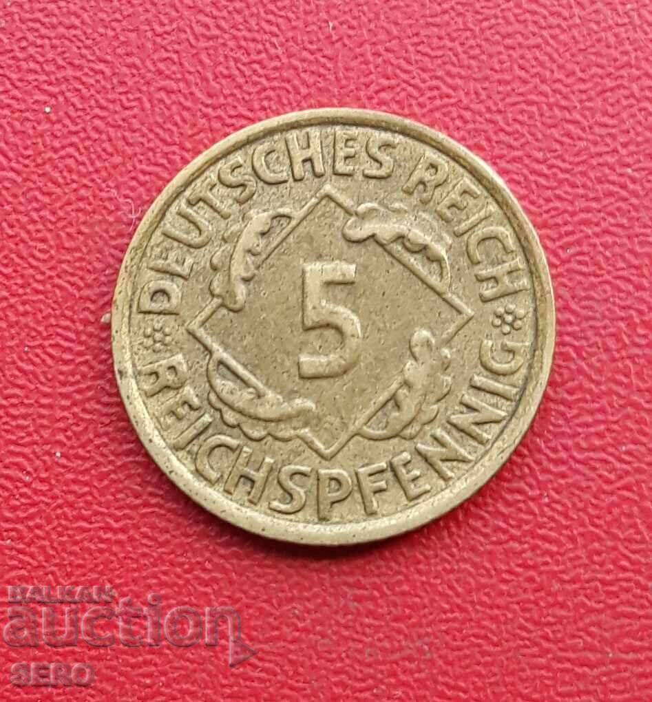 Германия-5 пфенига 1936 А-Берлин