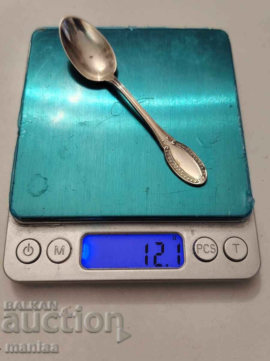 Linguriță veche din argint marcată - 5