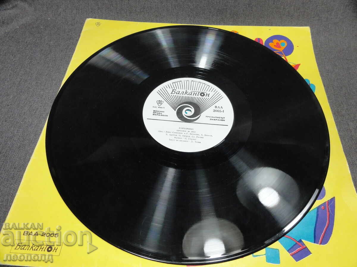 Delivery of BZC OLD RETRO LONG-PLAYING VINYL RECORD BALKANTON