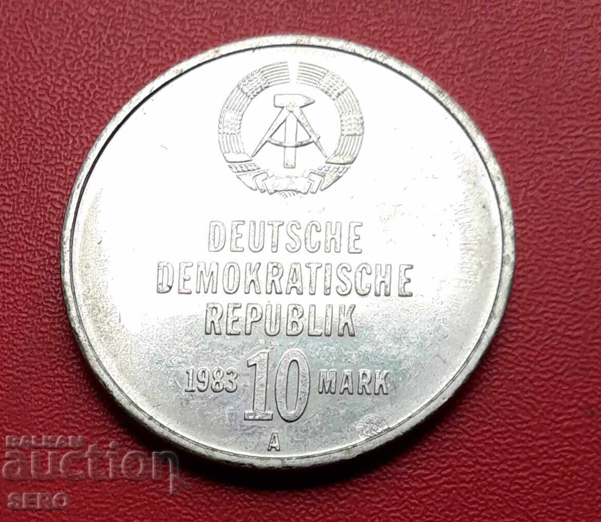 Germany-GDR-10 Mark 1983-30 years volunteer squads