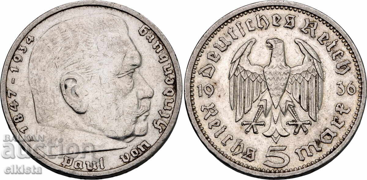 5 Reichsmark 1936 A