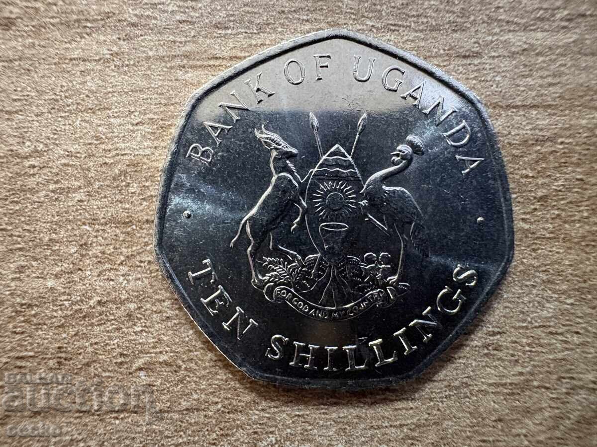 Uganda - 10 șilingi (1987) cu preț € 0.90 | 1.76 BGN