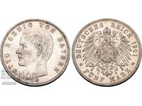 5 mărci Bavaria Germania 1901 D