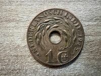 Indiile de Est Olandeze - 1 cent (1945) - D - Denver