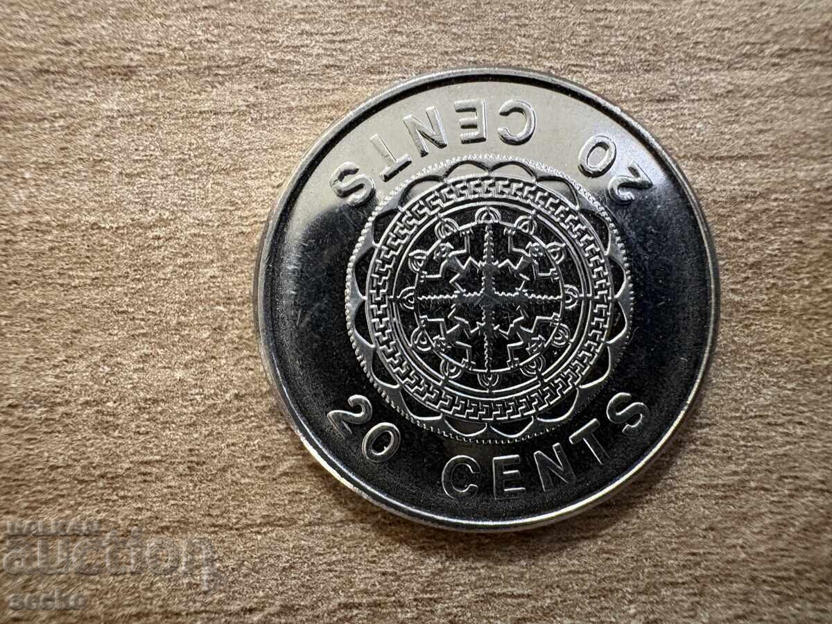 Insulele Solomon - 20 cenți (2008)