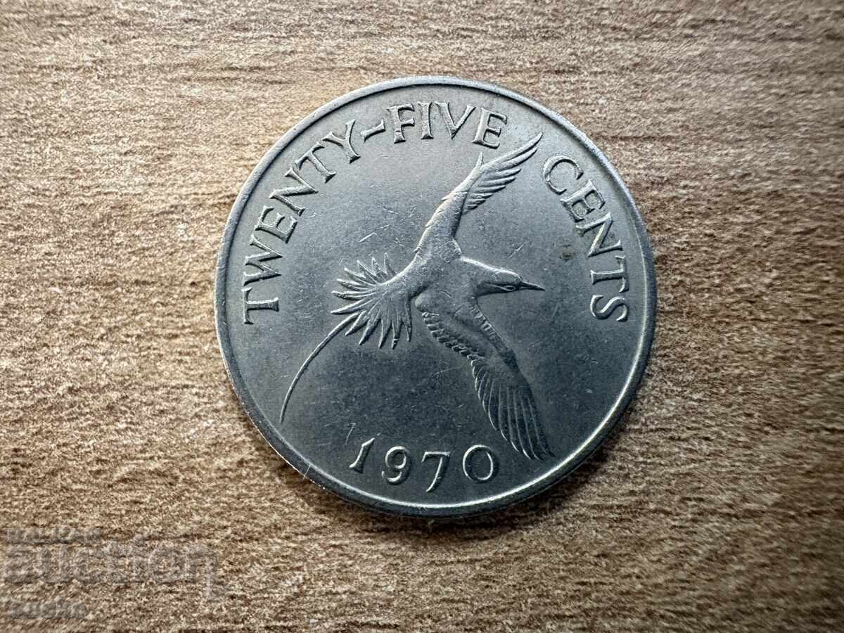 Bermuda - 25 cenți (1970)