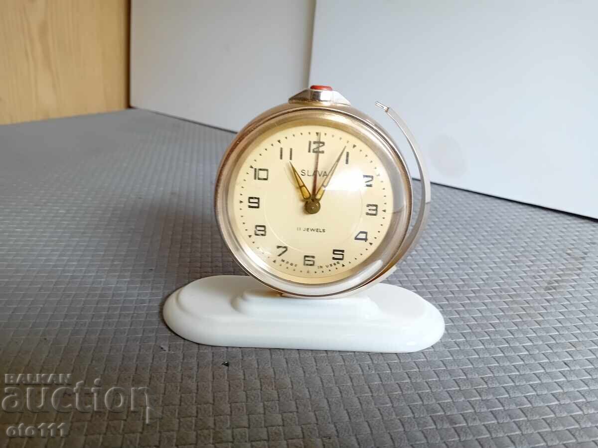 CLOCK ALARM GLORY GLOBE - USSR CLOCK ALARM GLORY GLOBE - USSR