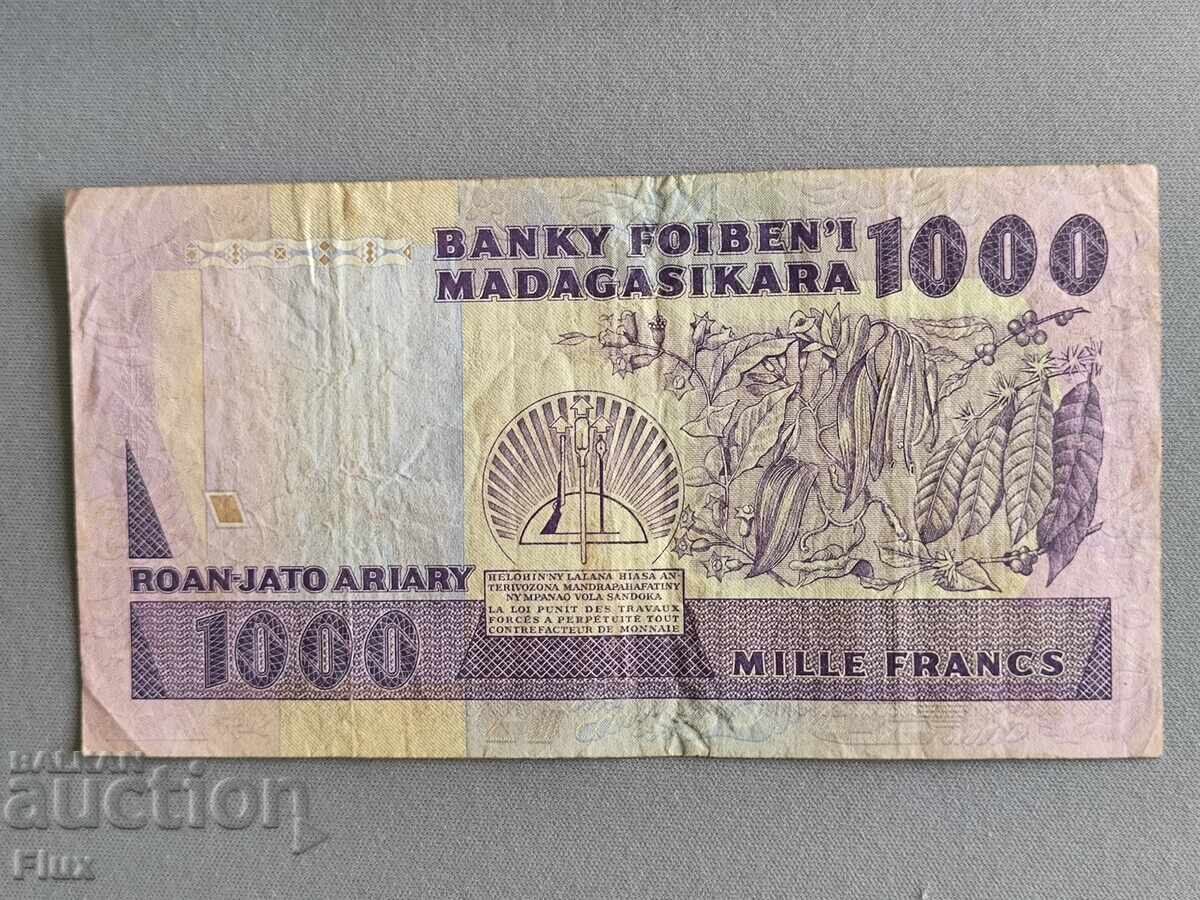 Banknote - Madagascar - 1000 Francs UNC | 1988 - 1994 with price € 9.50 | 18.58 BGN
