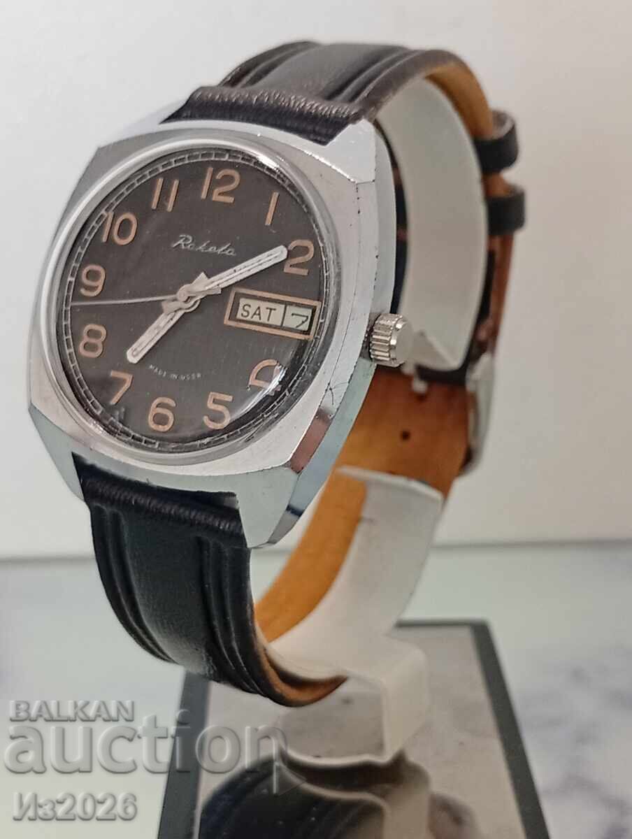Ceas rusesc bărbătesc de mână RAKETA cu preț € 50.00 | 97.79 BGN Ceas rusesc bărbătesc de mână RAKETA cu preț € 50.00 | 97.79 BGN