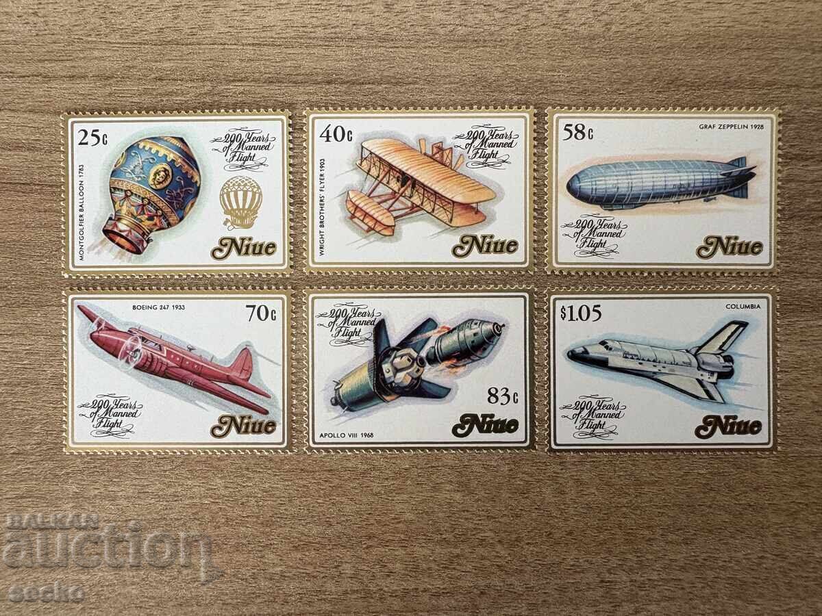 Niue - 200 g. zboruri pilotate (1983) MNH Niue - 200 g. zboruri pilotate (1983) MNH