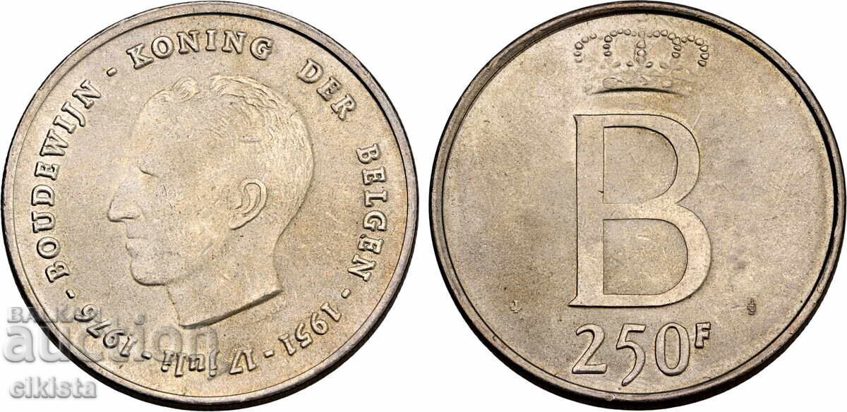 250 φράγκα Βέλγιο 1976 250 φράγκα Βέλγιο 1976