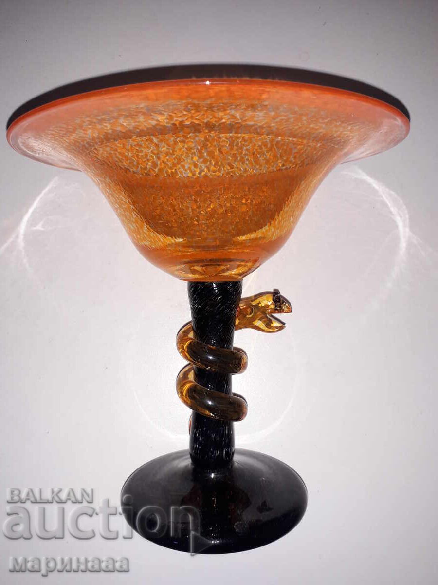 VASE-BOWL. BLOWN GLASS. SWEDEN with price € 18.00 | 35.21 BGN