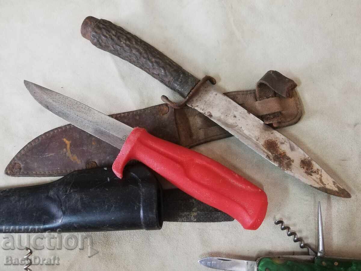 Licitație Lot de cuțite de buzunar pliabile vechi, cuțit, lamă, briceaguri