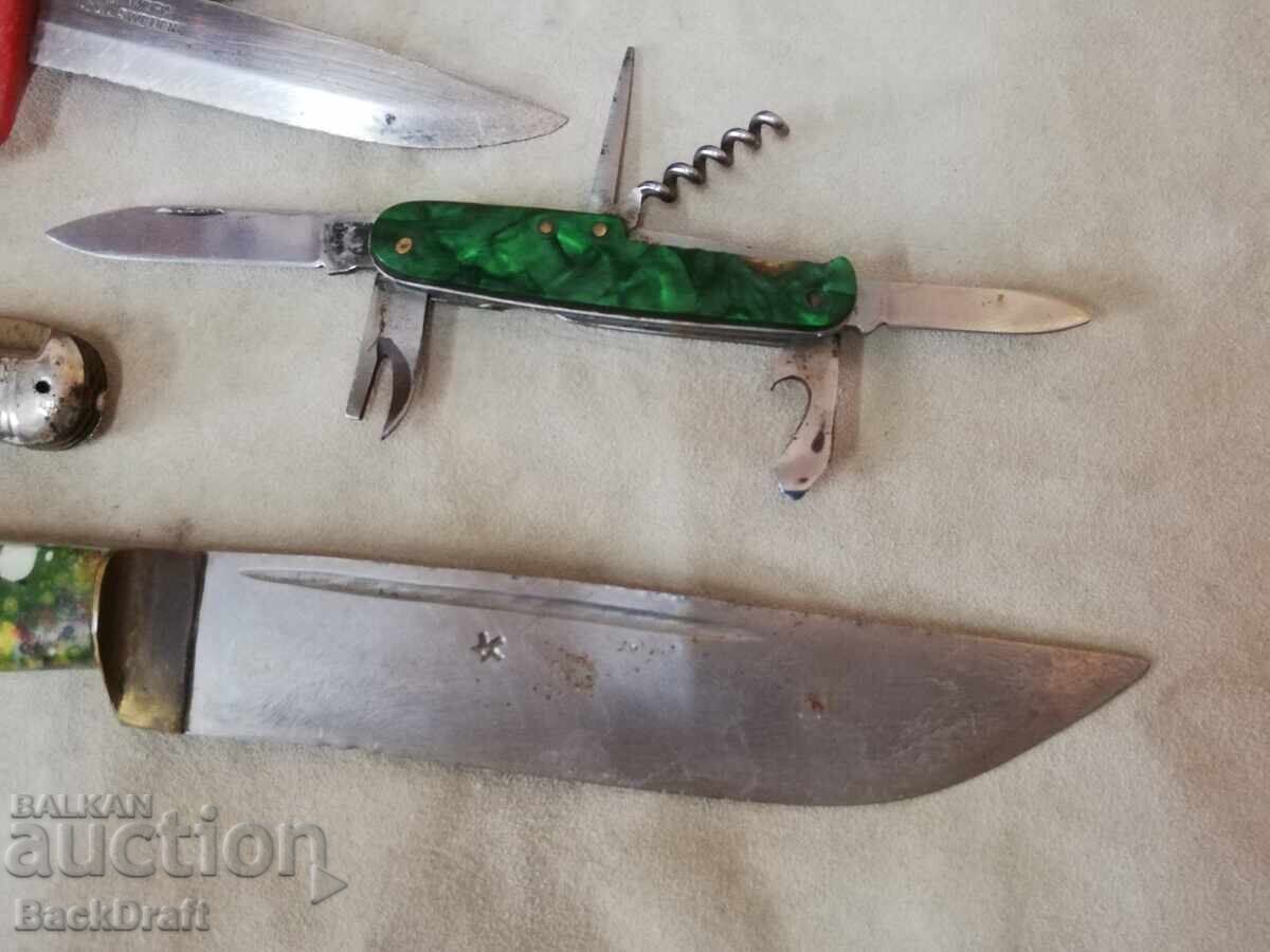 Lot de cuțite de buzunar pliabile vechi, cuțit, lamă, briceaguri - 5