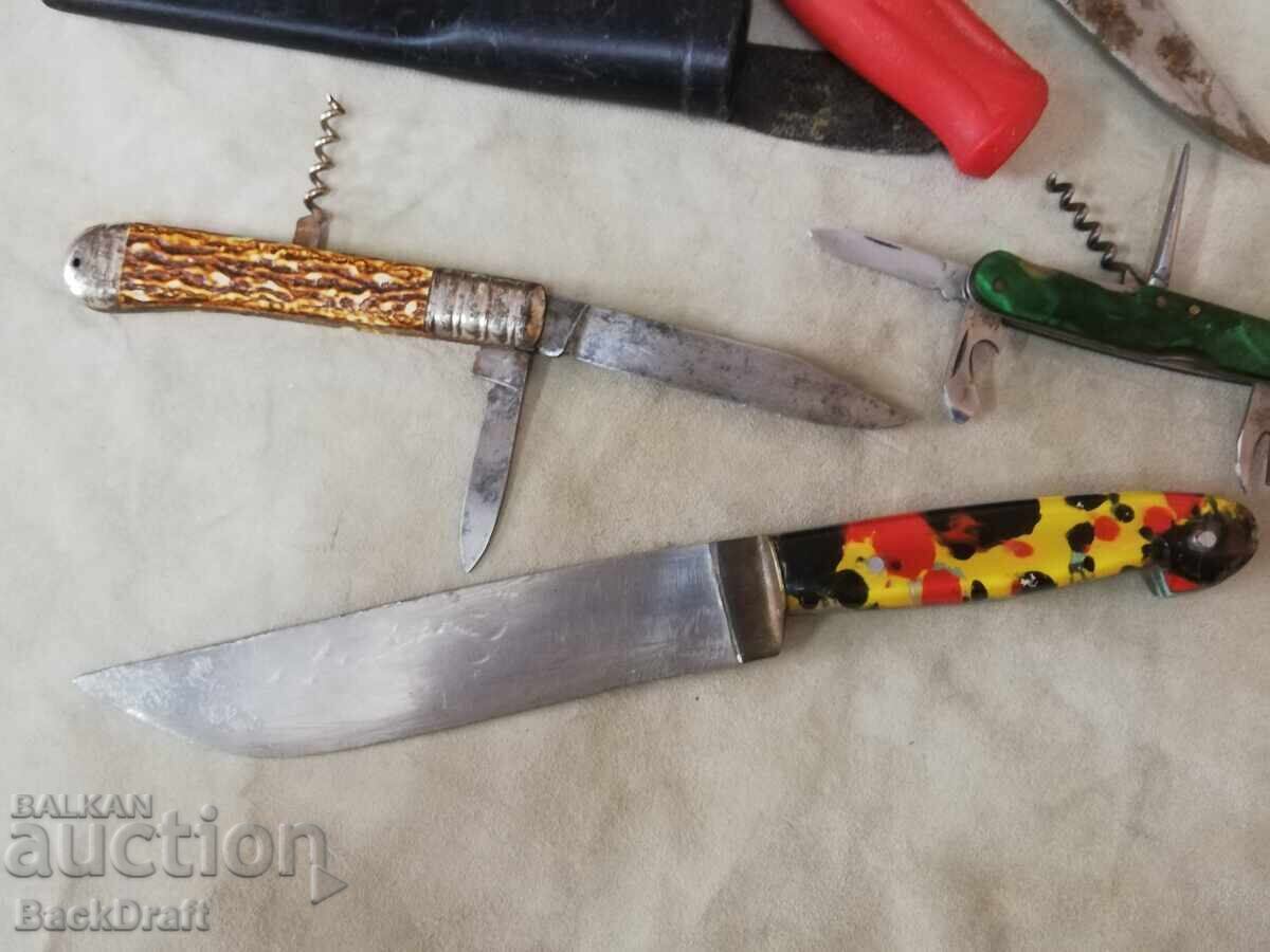 Lot de cuțite de buzunar pliabile vechi, cuțit, lamă, briceaguri - 6