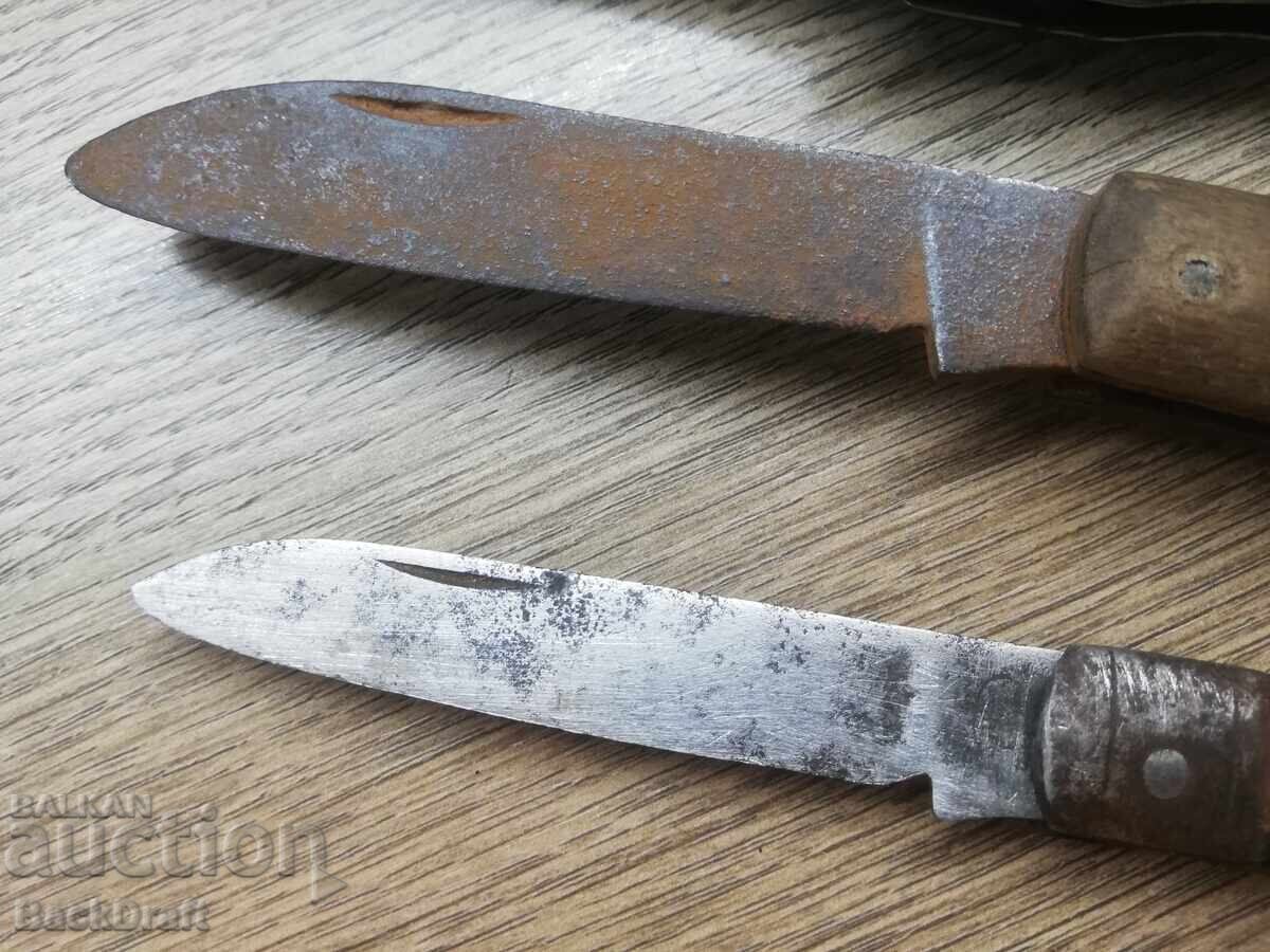 Licitație Lot de cuțite de buzunar pliabile vechi, cuțit, lamă, briceaguri