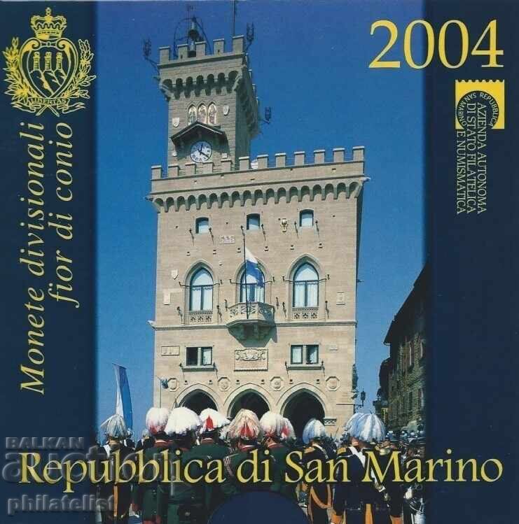 San Marino 2004 - Mint Euro set + 5 Euro, 9 coins BU