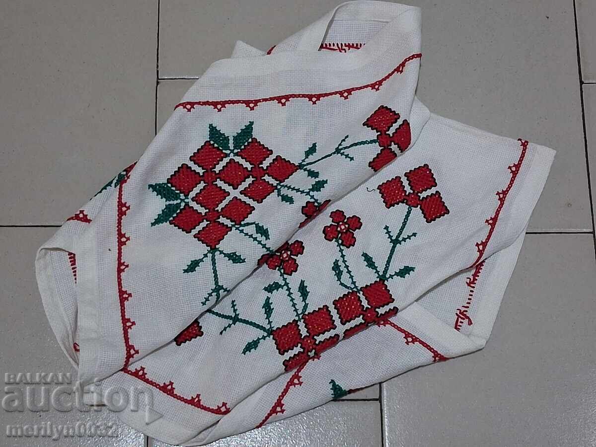 Cec brodat vechi, fata de masa, milo, broderie bulgara - 7