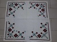 Old embroidered check, tablecloth, milo, Bulgarian embroidery