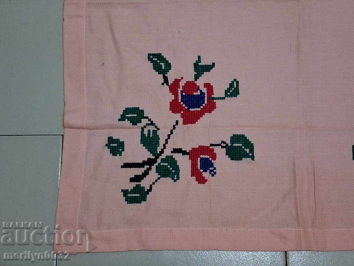 Old embroidered check, tablecloth, milo, Bulgarian embroidery with price € 21.99 | 43.01 BGN Old embroidered check, tablecloth, milo, Bulgarian embroidery with price € 21.99 | 43.01 BGN