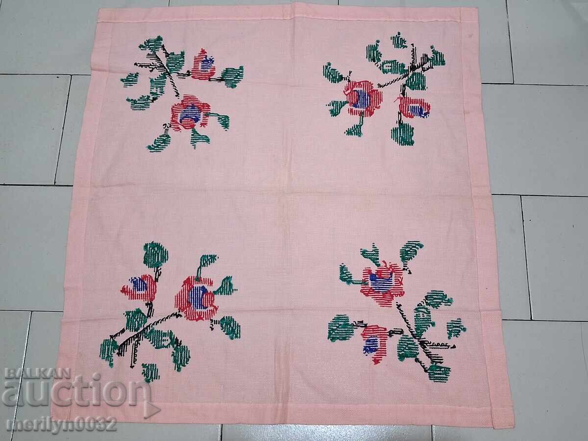Old embroidered check, tablecloth, milo, Bulgarian embroidery - 6 Old embroidered check, tablecloth, milo, Bulgarian embroidery - 6