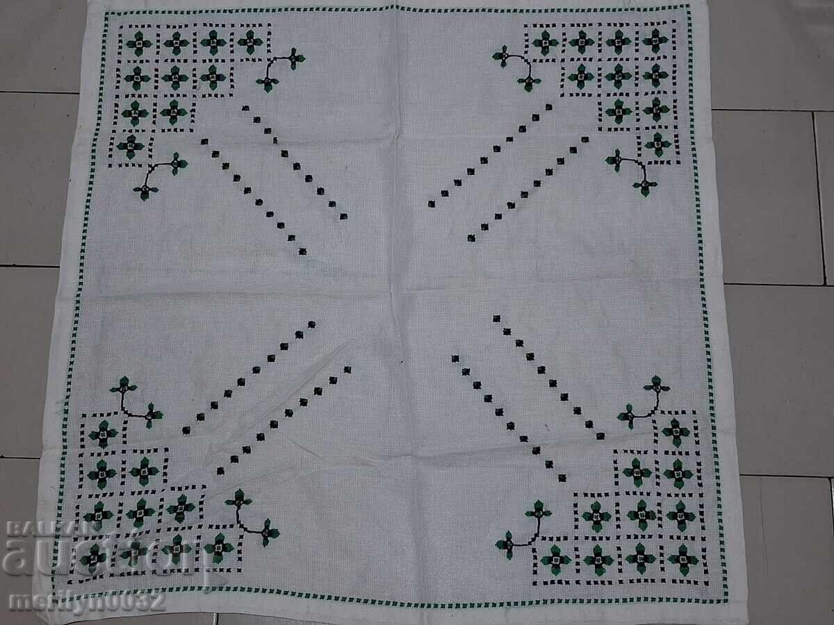 Cec brodat vechi, fata de masa, milo, broderie bulgara